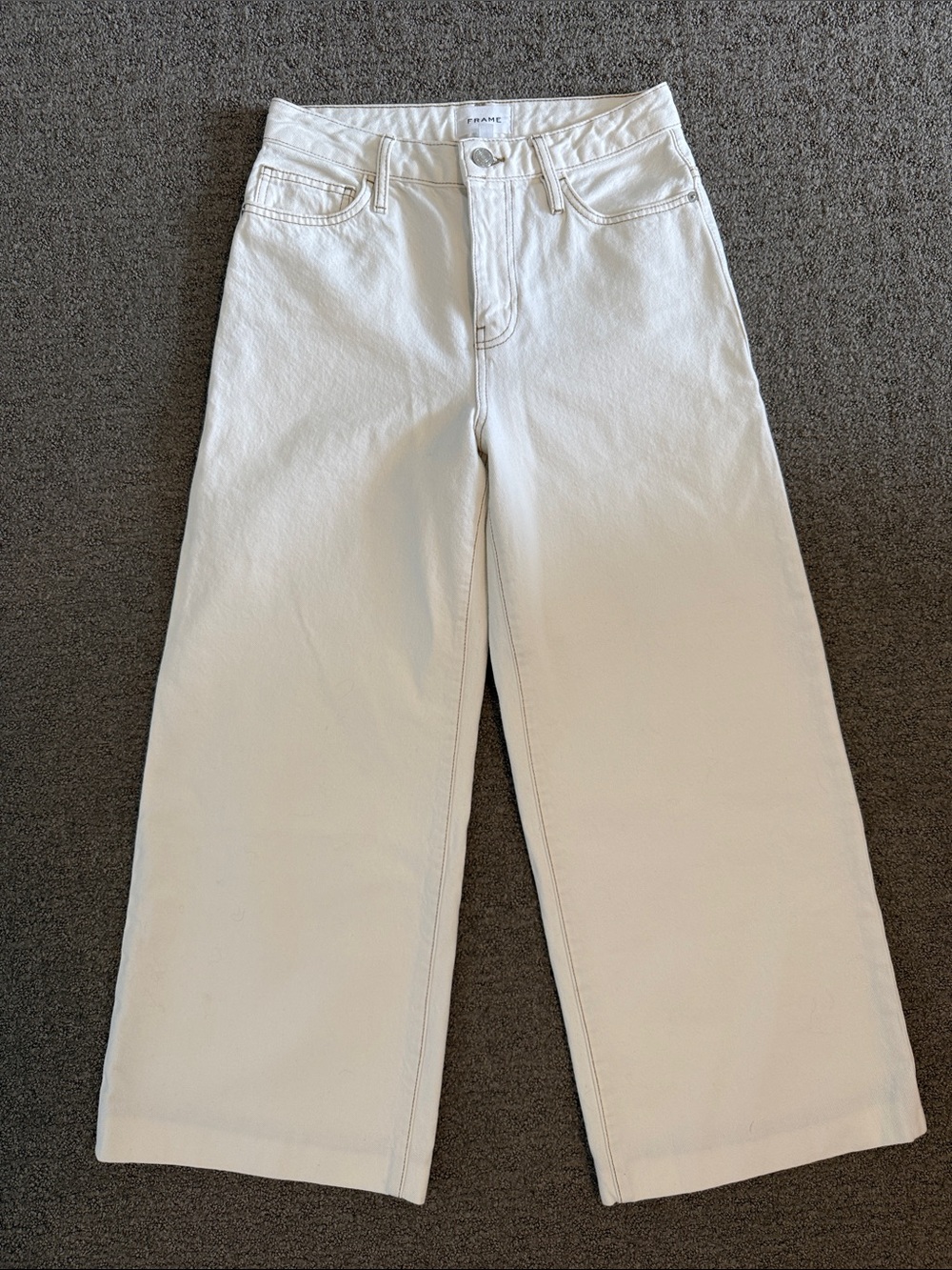 White Wide-Leg Women’s Jeans